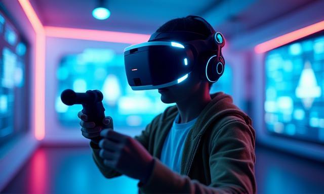 Šaudyklės VR žaidimas Virtualios realybės kambaryje