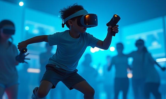 Sporto žaidimas Virtualios realybės kambaryje